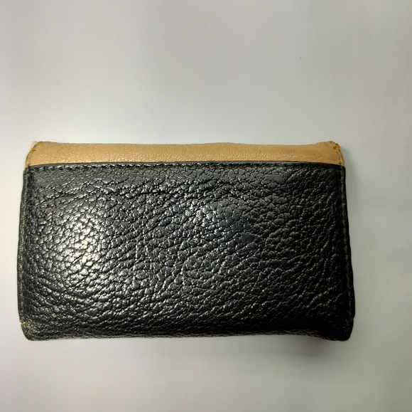 Miu Miu Madras Bicolore Key Holder Small Wallet Card Holder Black Cream Vintage - Picture 3 of 13